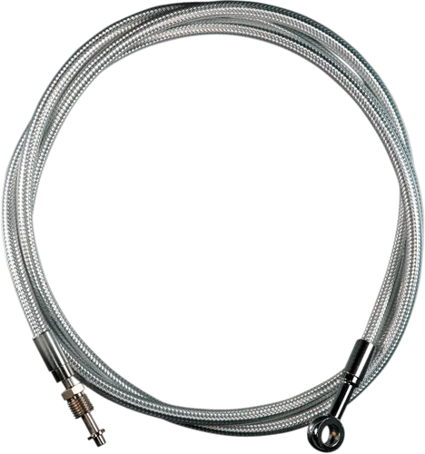 Magnum Braided Hydraulic Clutch Cable Chrome 78in. 35 Deg