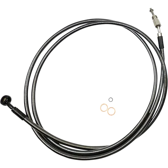 Magnum Braided Hydraulic Clutch Cable Line Chrome 78in. 2