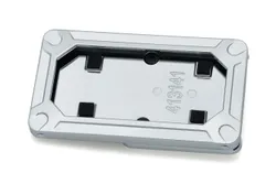 Kuryakyn Nova Side-Mount License Plate Holder Frame Adjustable Chrome