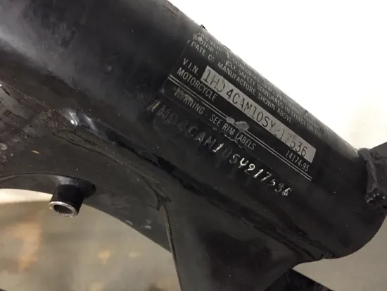 Main Frame Chassis 1995 Harley-Davidson Sportster 883 XLH883 3308 5