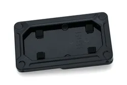 Kuryakyn Nova Side-Mount License Plate Holder Frame Adjustable Black