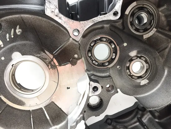 Engine Left Right Center Cases 2000 Honda Shadow Sabre 1100 VT1100C2 Black 3314