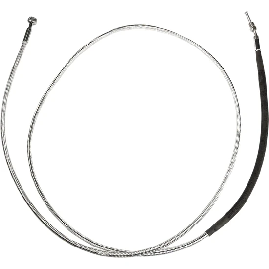Magnum Braided Hydraulic Clutch Cable Line Chrome 74in. 2