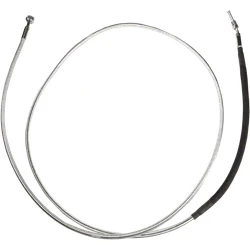 Magnum Braided Hydraulic Clutch Cable Line Chrome 74in.