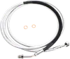 Magnum Braided Hydraulic Clutch Cable Line Chrome 82in.