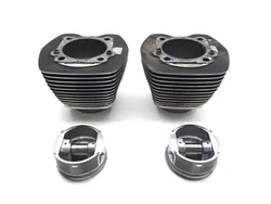 Front Rear Cylinder Jugs w Pistons 2004 Harley-Davidson Softail Deuce FXSTD 3319