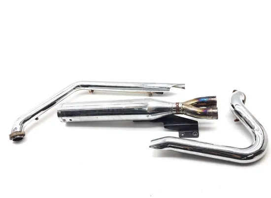 2 Into 1 Full Exhaust Muffler Pipe System 2004 Harley Softail Deuce FXSTD 3319 x