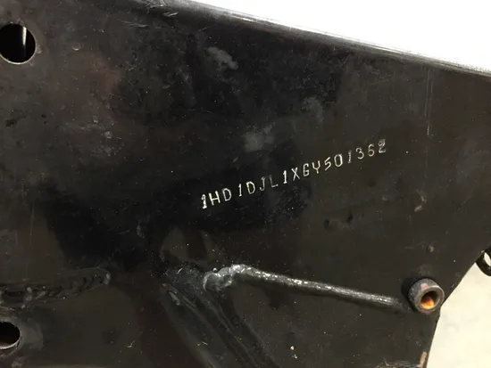 Main Frame Chassis 1986 Harley Davidson Electra Glide Classic FLHTC 3318