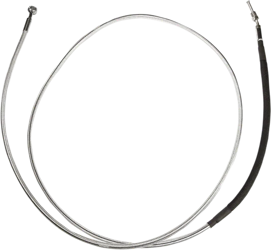 Magnum Braided Hydraulic Clutch Cable Chrome 76in. 35 Deg