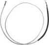 Magnum Braided Hydraulic Clutch Cable Chrome 78in. 35 Deg