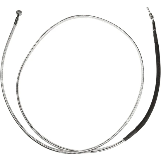 Magnum Braided Hydraulic Clutch Cable Chrome 80in. 35 Deg 2
