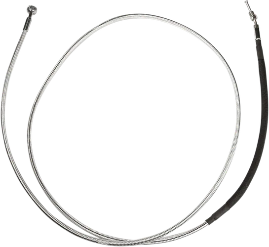 Magnum Braided Hydraulic Clutch Cable Chrome 80in. 35 Deg