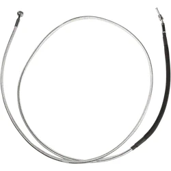 Magnum Braided Hydraulic Clutch Cable Chrome 80in. 35 Deg