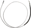 Magnum Braided Hydraulic Clutch Cable Chrome 80in. 35 Deg