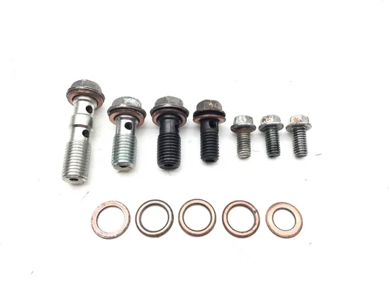 Engine Metal Oil Lines 2001 Kawasaki Prairie 400 KVF400C 4x4 3329