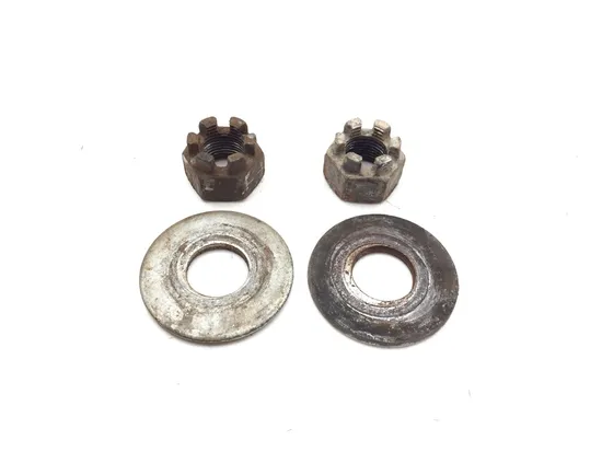 Front Wheel Hub Spindle Castle Nuts 2001 Kawasaki Prairie 400 KVF400C 4x4 3329