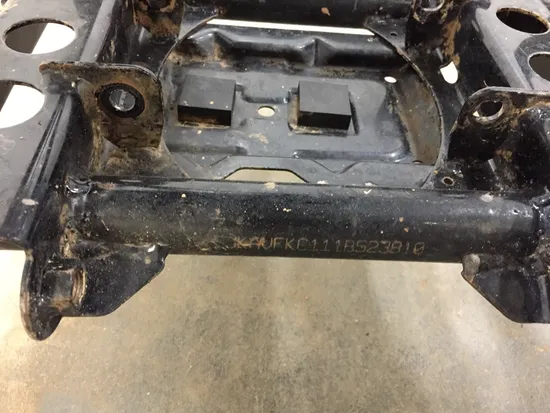 Frame Chassis 2001 Kawasaki Prairie 400 KVF400C 4x4 3329