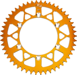 Fire Power Aluminum Rear Sprocket Orange 520 50 Tooth