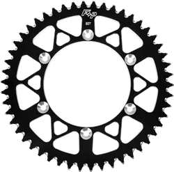 Fire Power Aluminum Rear Sprocket Black 520 52 Tooth