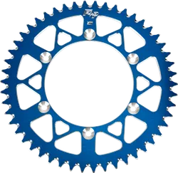 Fire Power Aluminum Rear Sprocket Blue 520 52 Tooth