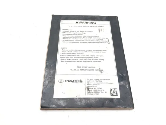 Owners Manual 2012 Polaris Ranger XP 800 4X4 3330