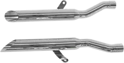 Cobra Chrome SS Slash Cut Slip on Muffler Exhaust