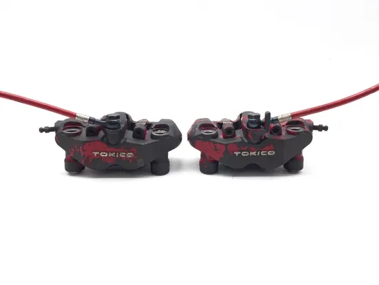 Left Right Front Brake Calipers Pads Set 2007 Suzuki GSXR600 3331 x