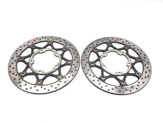 Left Right Front Brake Disc Rotors Set 2007 Suzuki GSXR600 3331