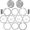 JE Piston Kit Rings Pins Round STD 3.937in Bore 10.75:1