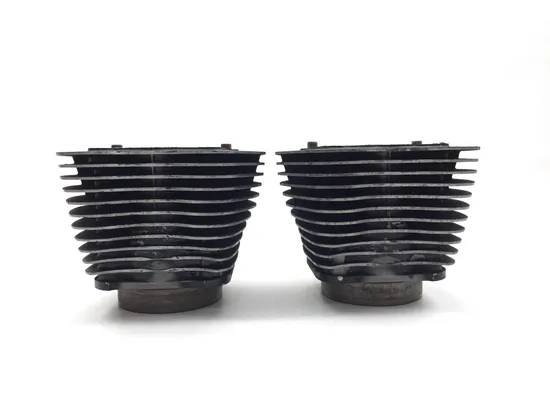 Front Rear Cylinder Jugs w Pistons 2004 Harley Dyna Super Glide FXD 3342 x