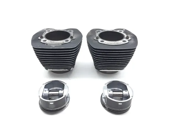 Front Rear Cylinder Jugs w Pistons 2004 Harley Dyna Super Glide FXD 3342 x