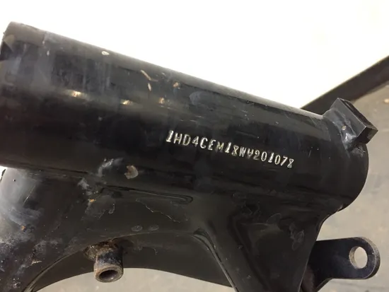 Main Frame Chassis 1998 Harley-Davidson Sportster 883 Hugger XLH883 3344