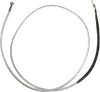 Magnum Braided Hydraulic Clutch Cable Chrome 74in. 180 Deg