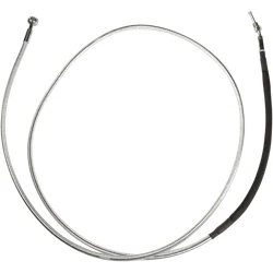 Magnum Braided Hyd Clutch Cable Chrome 76in 180 Deg