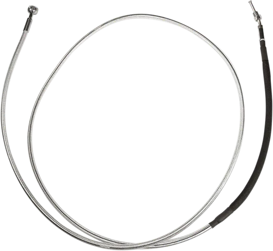 Magnum Braided Hydraulic Clutch Cable Chrome 76in. 35 Deg
