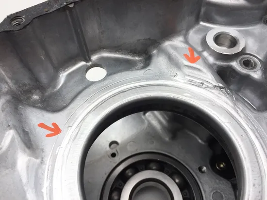 Engine Left Right Center Cases Case 2005 Polaris Predator 500 3370 x