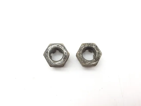 Front Wheel Hub Spindle Castle Nuts 2010 Kawasaki KFX450R 3366