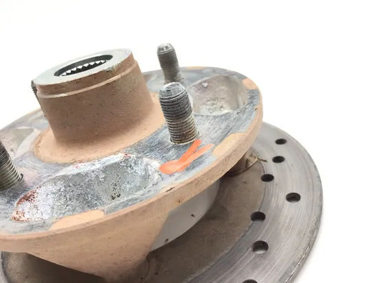 Rear Wheel Axle Hub with Rotor B 2017 Yamaha Wolverine R-Spec YXE70 4x4 3368