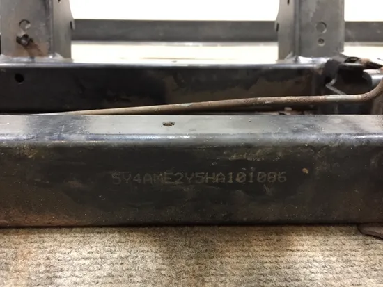 Frame Chassis 2017 Yamaha Wolverine R-Spec YXE70 4x4 FI EPS 3368