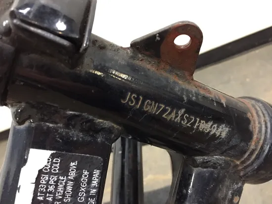 Main Frame Chassis 1995 Suzuki Katana 600 GSX600F 3361