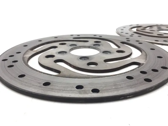 Left Right Front Brake Disc Rotors Set 2005 Harley Road King Classic FLHRCI 3336