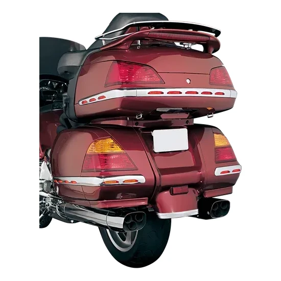 Kuryakyn Chrome Rear Trunk Trim Moulding with LED Running Tail Light 2