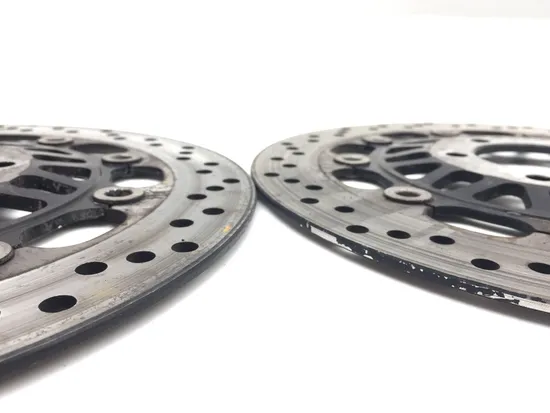 Left Right Front Brake Disc Rotors Set 2001 Triumph Speed Triple 3373 2