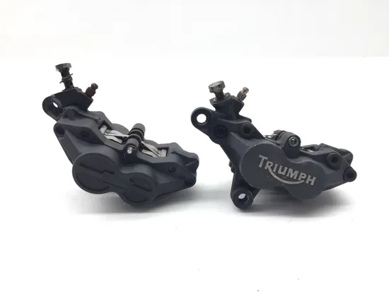 Left Right Front Brake Calipers Pads Set 2001 Triumph Speed Triple 3373