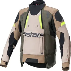 Alpinestars Adult Men Halo Drystar Jacket S Tan Black Fluorescent Yellow