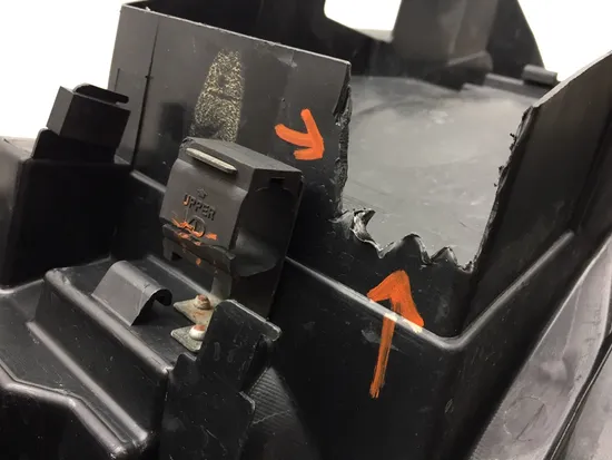 Rear Battery Tail Under Tray Cover 2003 Suzuki Vstrom 1000 DL1000 3379 x