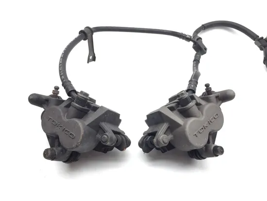 Left Right Front Brake Calipers Pads Set 2003 Suzuki Vstrom 1000 DL1000 3379