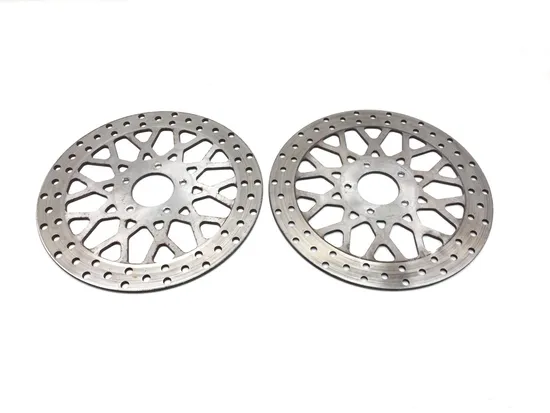Left Right Front Brake Disc Rotors Set 2013 Harley Road Glide Custom FLTRX 3384