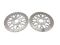 Left Right Front Brake Disc Rotors Set 2013 Harley Road Glide Custom FLTRX 3384