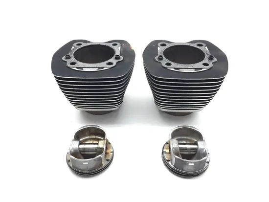 Front Rear Cylinder Jugs w Pistons 2011 Harley Heritage Softail Classic 3394 1